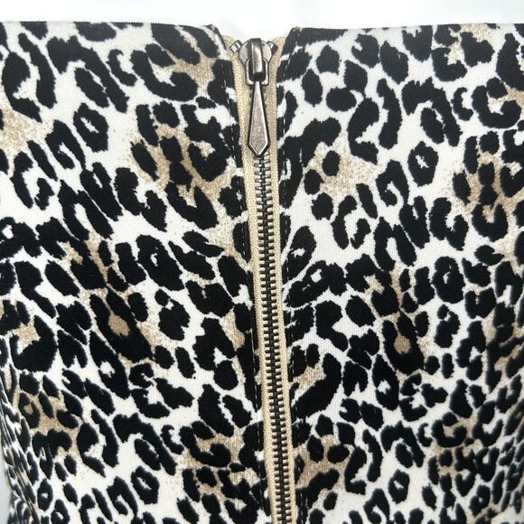 TEEZE ME Animal-Print Bodycon Dress Spaghetti Strap Exposed Back Zipper Sz 11/12 - Picture 9 of 10
